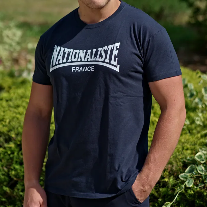 T-Shirt Nationaliste France bleu marine